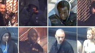 Suspeitos de distúrbios em Londres, segundo imagens da Scotland Yard