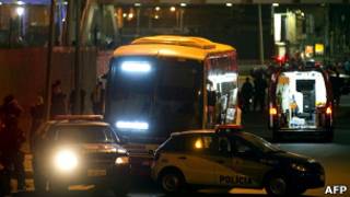 Ônibus da viação Jurema, no Rio de Janeiro. AFP