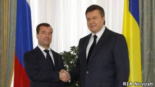 Дмитрий Медведев и Виктор Янукович