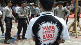 Aksi antikorupsi di Jakarta