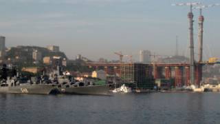 Строительство на острове Русский