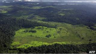 Área desmatada da floresta amazônica