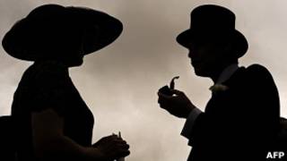 Посетители скачек в Британии