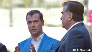 Дмитрий Медведев, Эмомали Рахмон