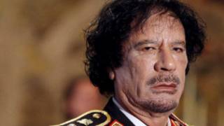 Lãnh tụ bị lật đổ của Lybia, Muanmar Gaddafi