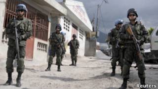Tropas brasileiras da Minustah. Reuters