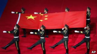 深圳世界大学生运动会开幕式上的国旗