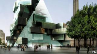 Рисунок проекта нового крыла Tate Modern