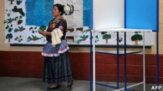Eleição na Guatemala. AFP