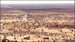 Campamento de refugiados en la frontera entre Somalia y Etiopía