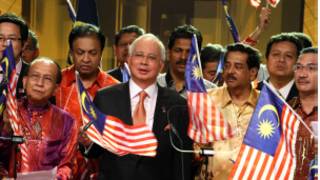 Thủ tướng Najib Razak phát biểu trên truyền hình về luật an ninh