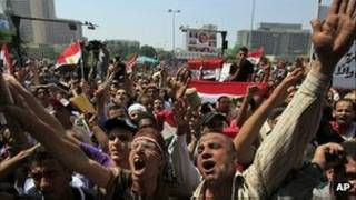 محتجون مصريون