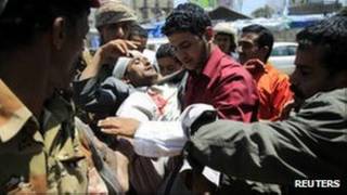 Imirwano i Sanaa, no hafi yaho irakomeye
