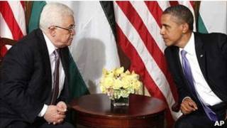 Президент США Барак Обама и лидер палестинцев Махмуд Аббас