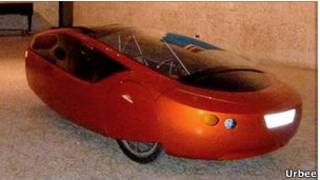 O carro Urbee, exibido no Canadá