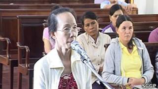 Bà Phạm Thị Phượng tại tòa hôm 21/9
