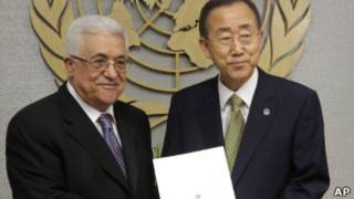 Mahmoud Abbas aha impapuro z'umunyamuryango Ban Ki-Moon