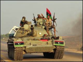 Wata motar sulke a garin Sirte dake Libya