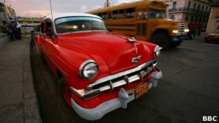 Carro em Cuba. Foto: BBC