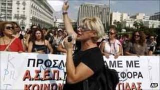 Protesto na última sexta-feira em Atenas (AP)