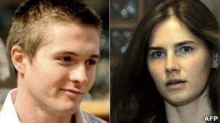 Raffaelle Sollecito e Amanda Knox Foto: AFP