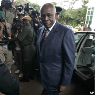 O presidente de Angola, José Eduardo dos Santos.