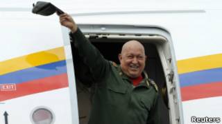 O presidente venezuelano Hugo Chávez