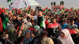 احتفالات بنغازي بإعلان تحرير ليبيا