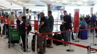 Passageiros da Qantas