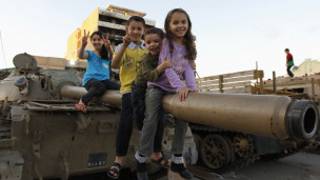 wasu yara a garin Misrata, Libya