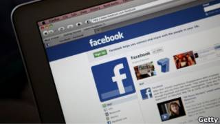 Страница Facebook на компьютере