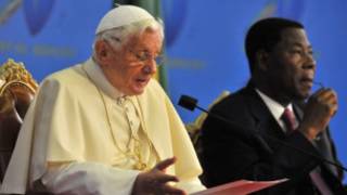 Paparoma Benedict da shugaba Yayi Boni na Benin