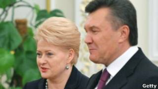 Даля Грібаускайте і Віктор Янукович