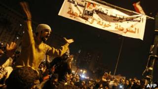 Masu zanga-zanga a dandalin Tahrir