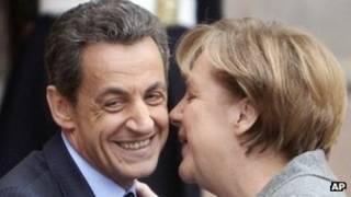 Nicholas Sarkozy na Angela Merkel