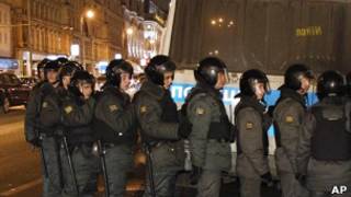 Полиция в центре Москвы