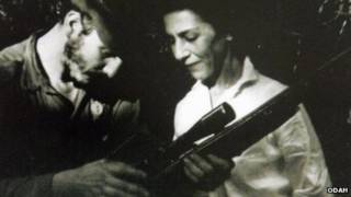Fidel Castro y Celia Sánchez