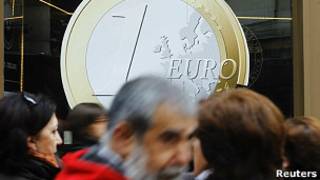 Moeda de euro gigante na Espanha (Reuters)
