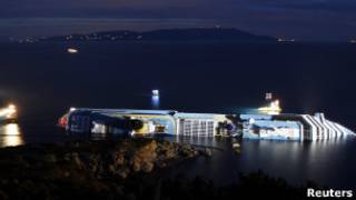 Costa Concordia. Foto AP
