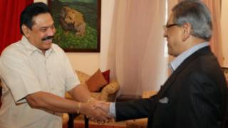 மகிந்த ராஜபக்ஷ மற்றும் எஸ்.எம்.கிருஷ்ணா