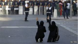 زنان معترض بحرینی