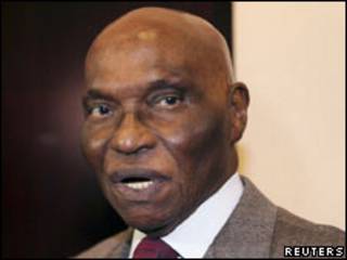 Rais wa Senegal Abdoulaye Wade