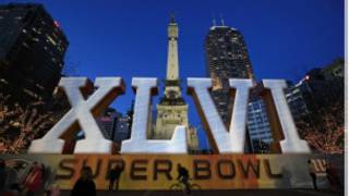 Logo de la Super Bowl en Indianápolis