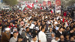 Masu zanga- zanga a Bahrain
