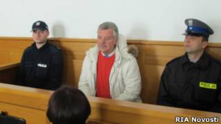Российский экс-прокурор Александр Игнатенко на суде в польском городе Новы-Сонч