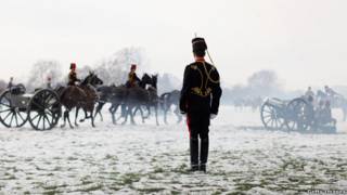 A soldier of the King」s Troop Royal Horse Artillery