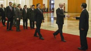 Hu Jintao oo qaabilaya wafdiga EU