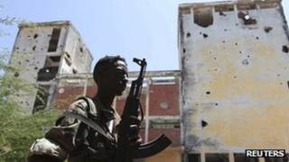Umusirikare wa leta ya Somalia i Mogadiscio