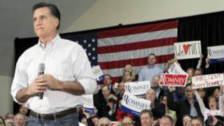 Mitt Romney discursa em evento realizado em Bellevue, no Estado de Washington (Reuters)