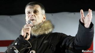 Михаил Прохоров на митинге оппозиции на Пушкинской площади